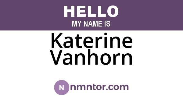 Katerine Vanhorn