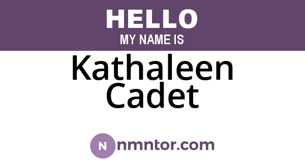 Kathaleen Cadet