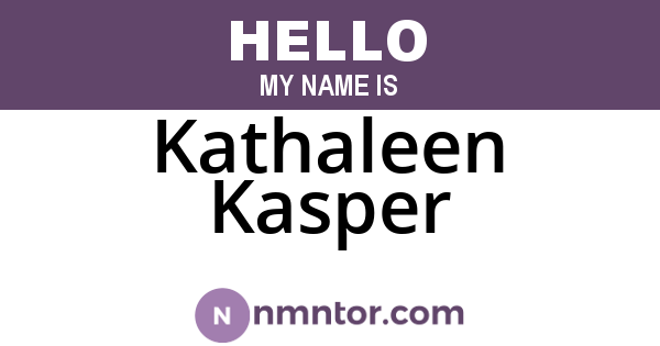 Kathaleen Kasper