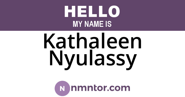 Kathaleen Nyulassy