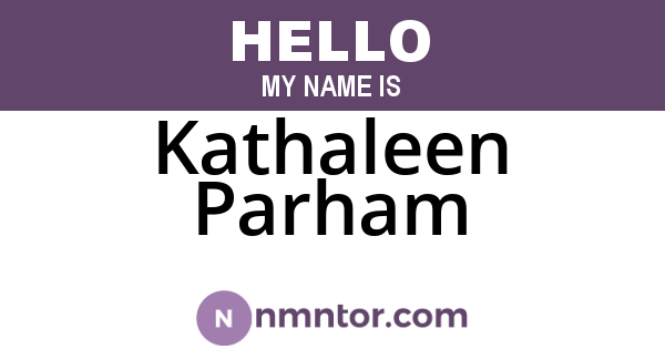 Kathaleen Parham