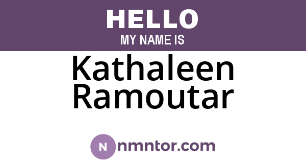 Kathaleen Ramoutar