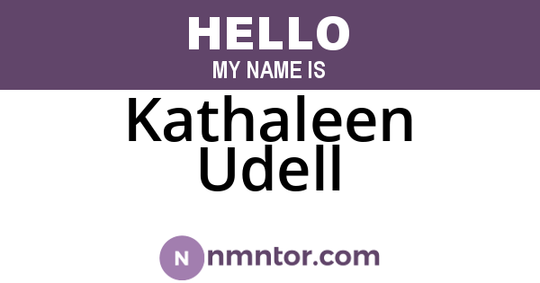 Kathaleen Udell