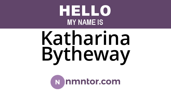 Katharina Bytheway