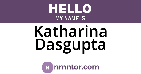 Katharina Dasgupta