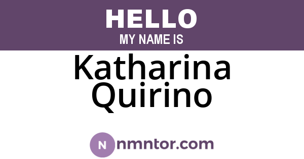 Katharina Quirino