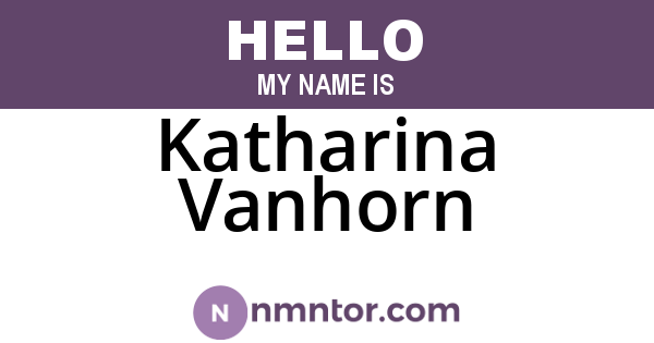 Katharina Vanhorn