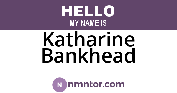 Katharine Bankhead