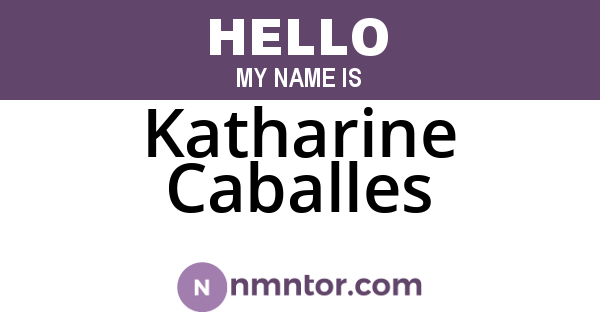 Katharine Caballes