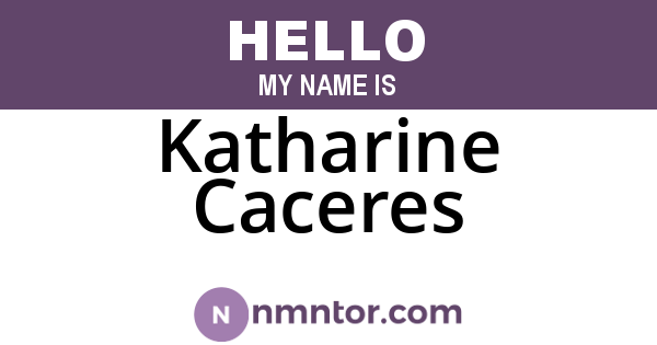 Katharine Caceres