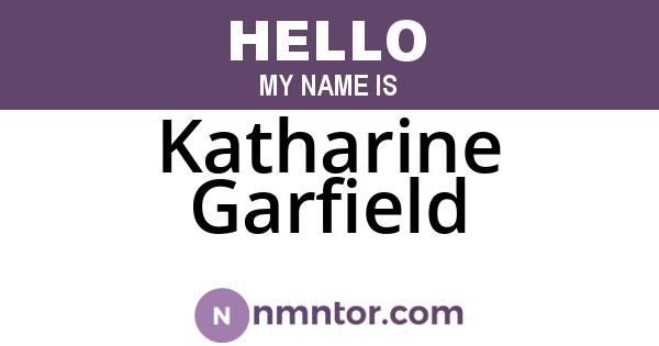 Katharine Garfield
