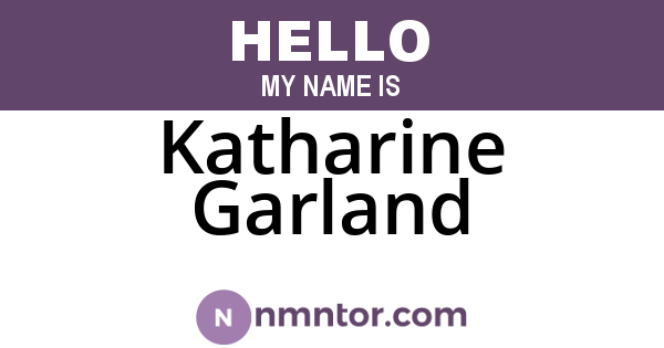 Katharine Garland