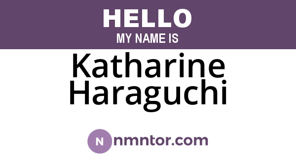 Katharine Haraguchi
