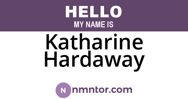 Katharine Hardaway