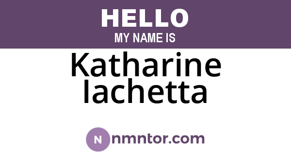 Katharine Iachetta