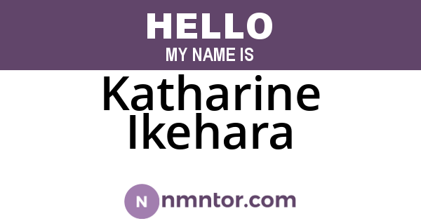 Katharine Ikehara