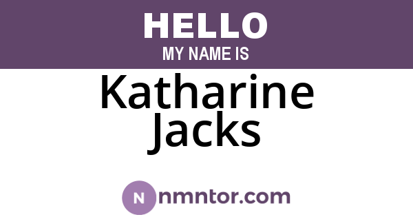 Katharine Jacks
