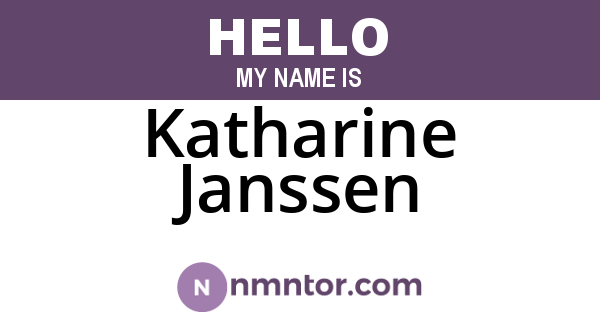 Katharine Janssen