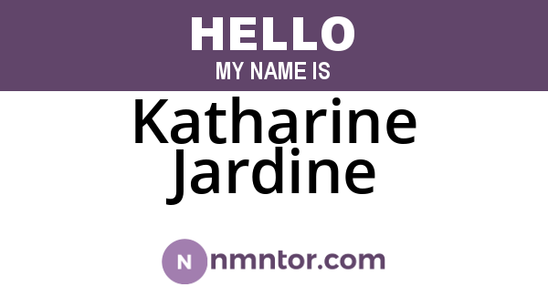 Katharine Jardine