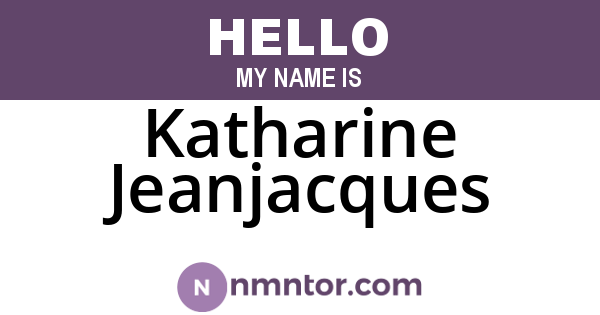 Katharine Jeanjacques