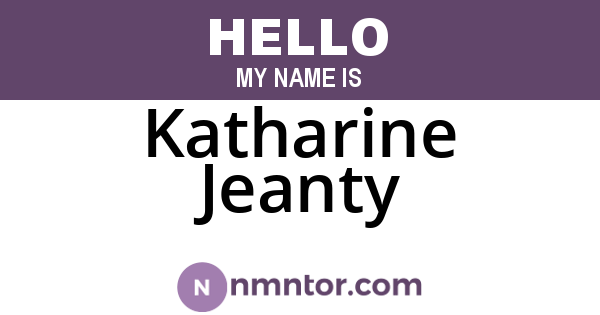 Katharine Jeanty