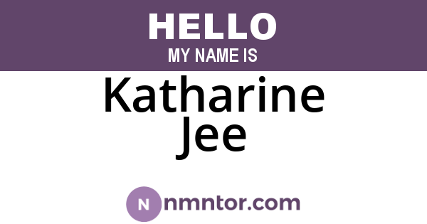Katharine Jee