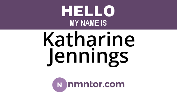 Katharine Jennings