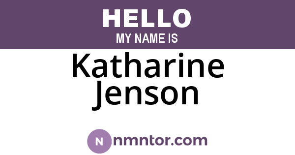 Katharine Jenson