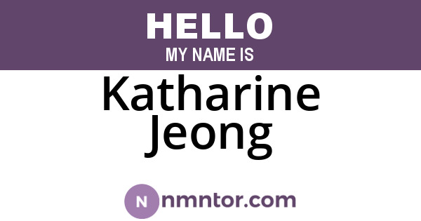 Katharine Jeong