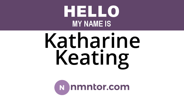 Katharine Keating