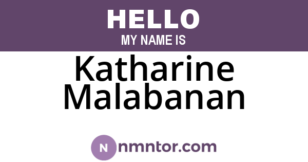 Katharine Malabanan