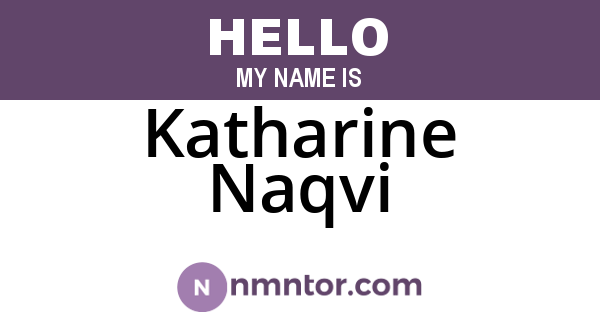 Katharine Naqvi