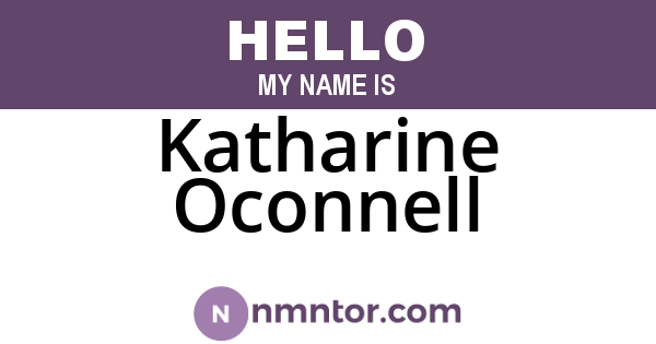 Katharine Oconnell