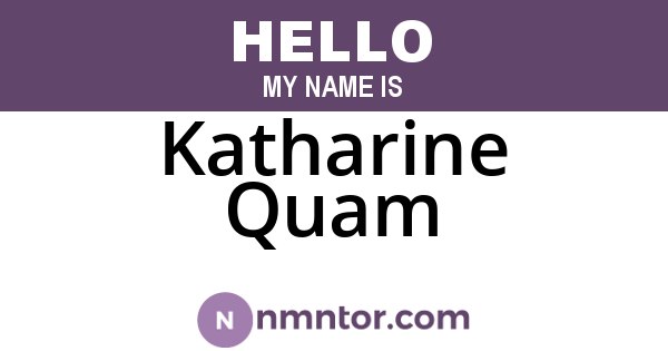 Katharine Quam