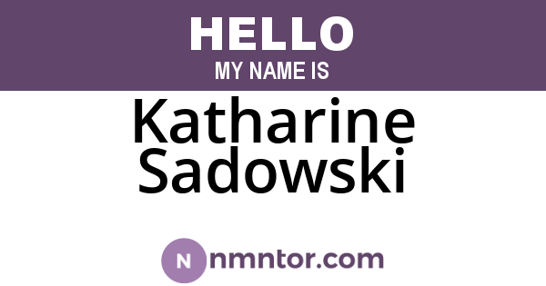Katharine Sadowski