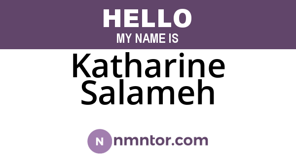 Katharine Salameh