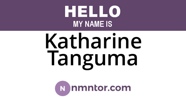 Katharine Tanguma