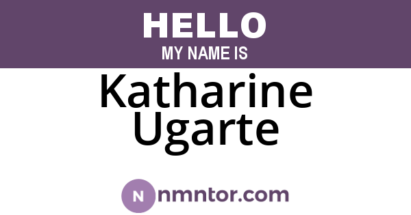 Katharine Ugarte