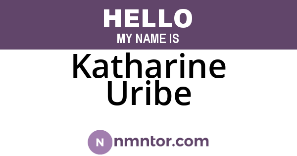 Katharine Uribe