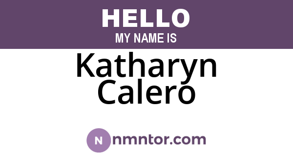 Katharyn Calero