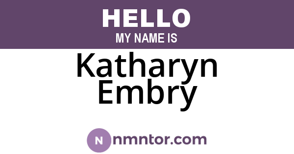 Katharyn Embry