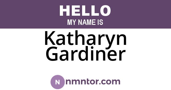 Katharyn Gardiner