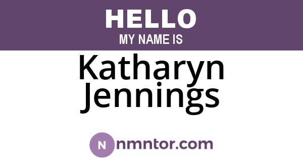 Katharyn Jennings