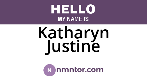 Katharyn Justine