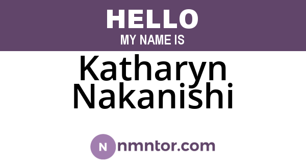 Katharyn Nakanishi