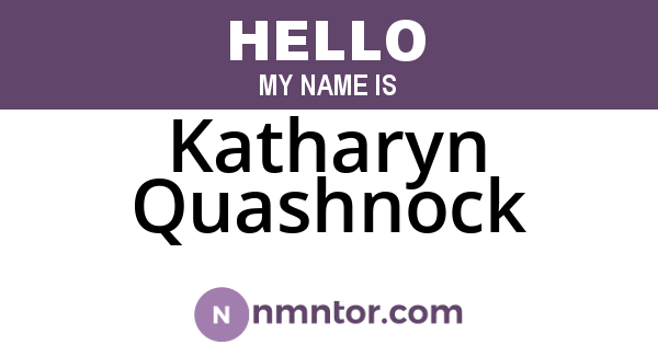 Katharyn Quashnock