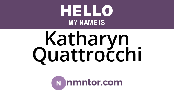 Katharyn Quattrocchi