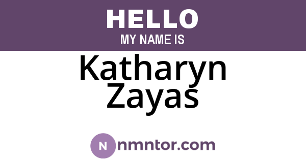 Katharyn Zayas
