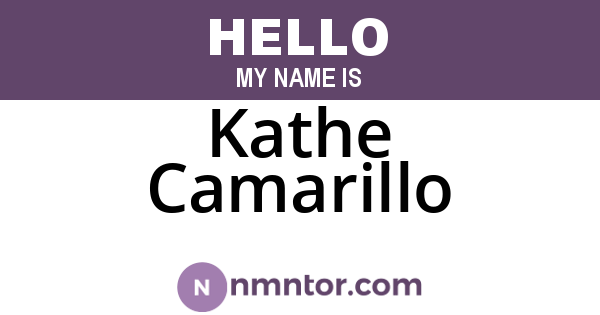Kathe Camarillo
