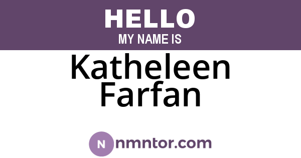 Katheleen Farfan